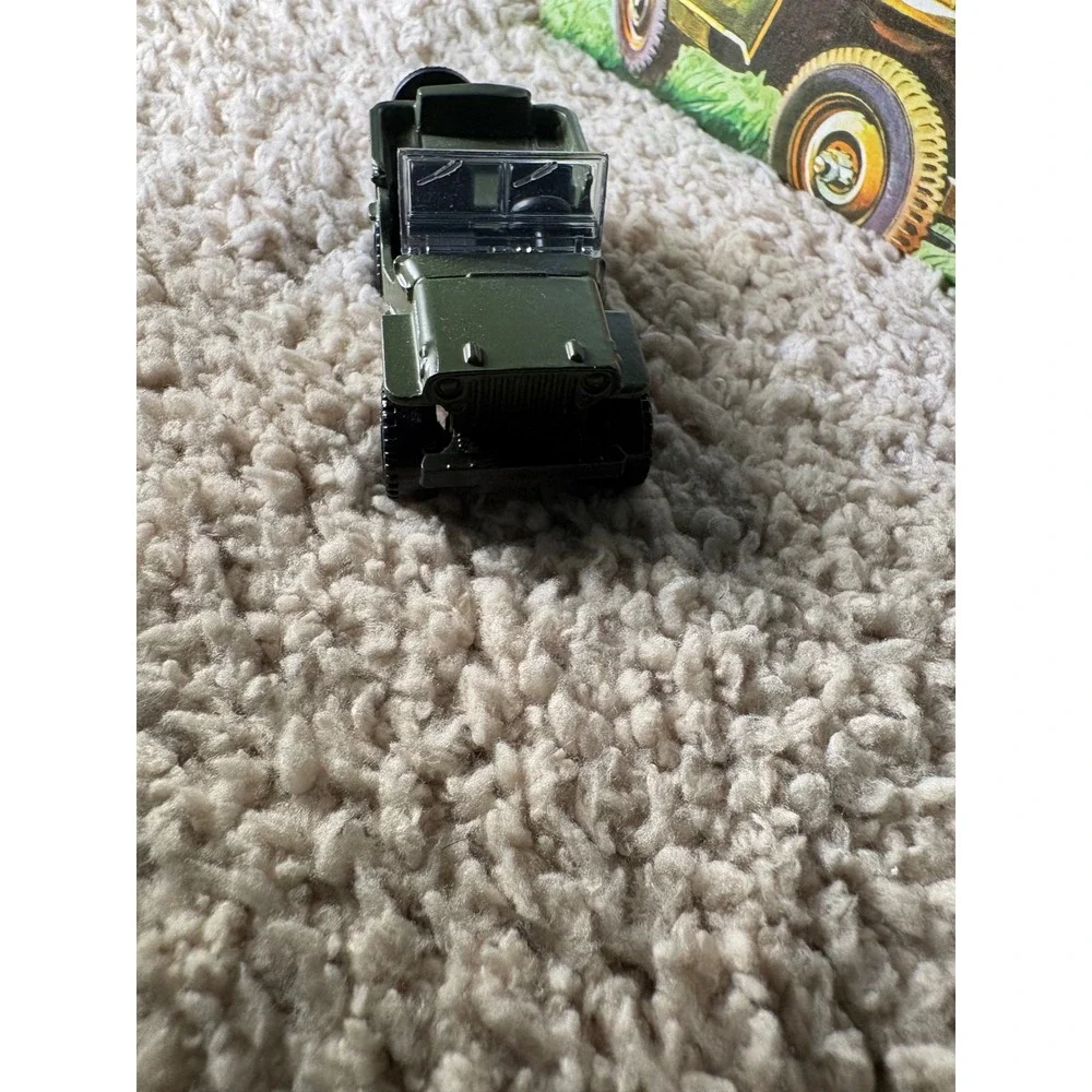 Matchbox Willys Jeep Military 4x4 Olive Drab Green Diecast Car 1:64 Scale R0469